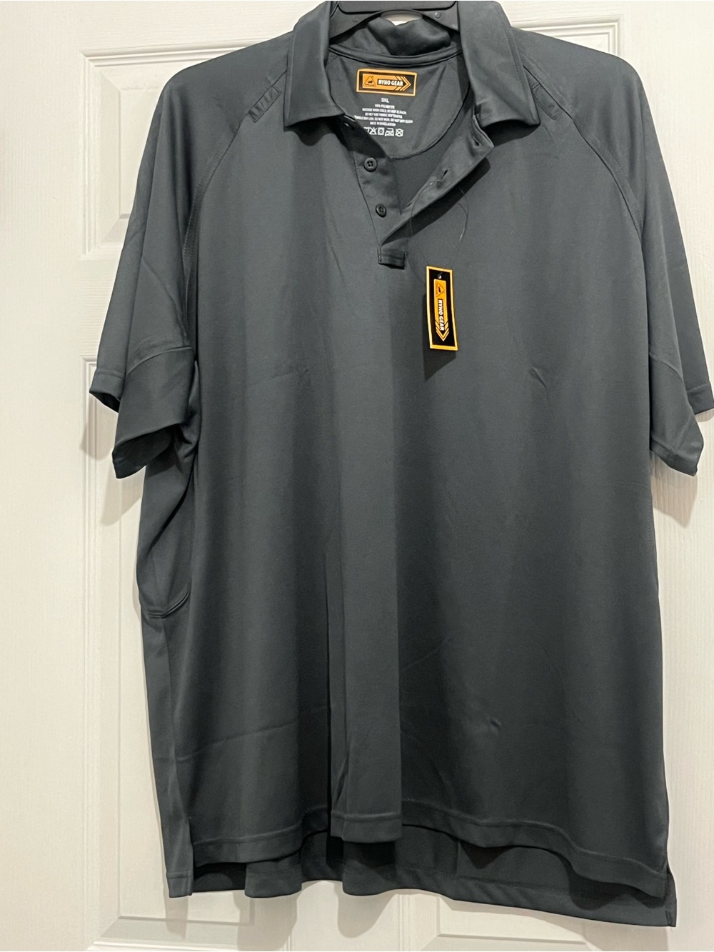 New RYNO GEAR Dark Grey Polo Shirt 3XL